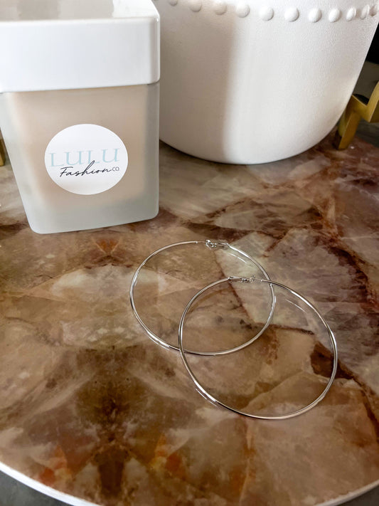 Classic Sterling Silver Hoops